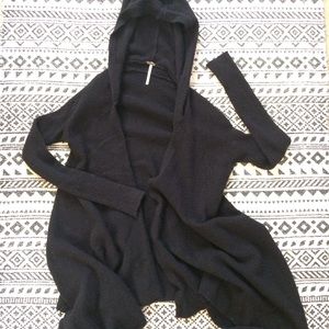 Free People hooded open cardigan